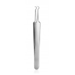 Penseta pentru comedoane, acnee, puncte negre, 001B Argintie curba Penseta pentru comedoane, acnee, puncte negre, 001B Argintie curba